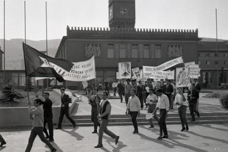 Rok 1967:Arabskí študenti v uliciach Bratislavy