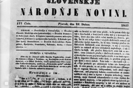 Prestali vychádzať Slovenskje národňje novini