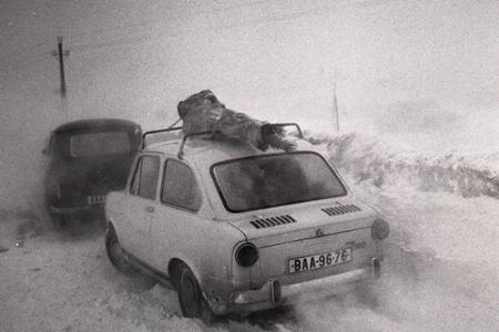 Rok 1969:Snehová fujavica, ochromená železnica, nezjazdné cesty