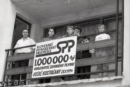 Rok 1994: Miliónty odberateľ plynu na Slovensku 